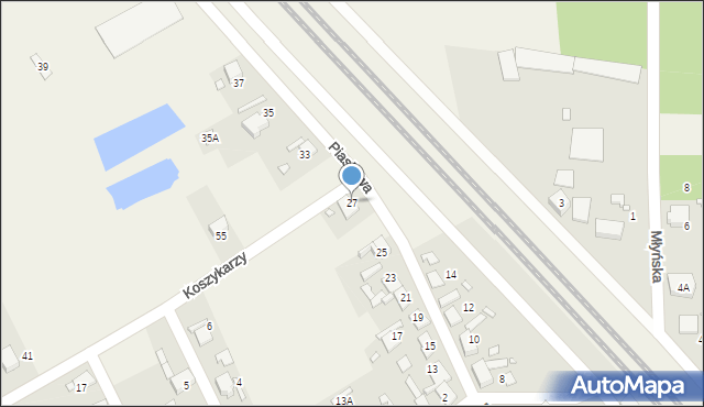 Chróścice, Piaskowa, 27, mapa Chróścice