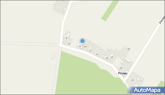 Chruścin, Pirowy, 12, mapa Chruścin