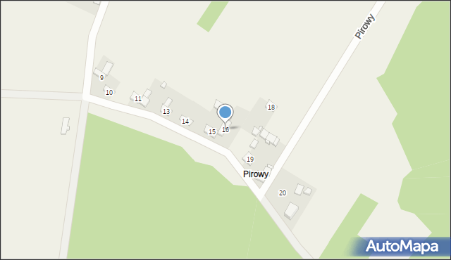 Chruścin, Pirowy, 16, mapa Chruścin