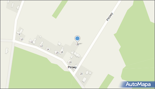 Chruścin, Pirowy, 18, mapa Chruścin