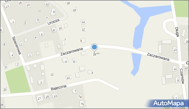 Czarnów, Piaskowa, 1f, mapa Czarnów