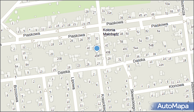 Czeladź, Piaskowa, 40A, mapa Czeladź