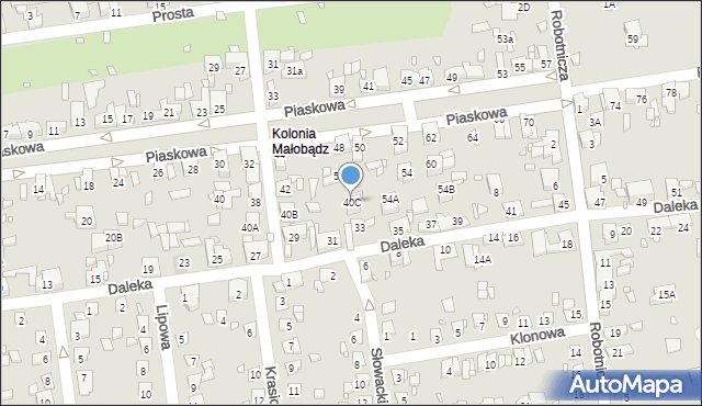 Czeladź, Piaskowa, 40C, mapa Czeladź