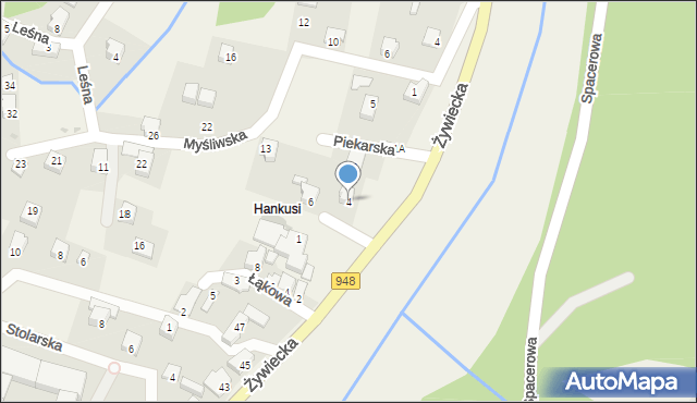 Czernichów, Piekarska, 4, mapa Czernichów