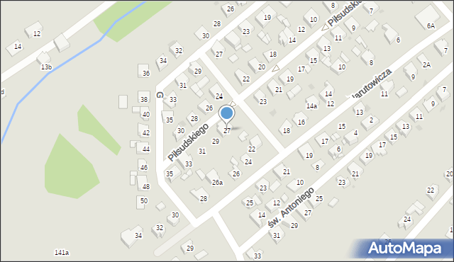 Czerwionka-Leszczyny, Piłsudskiego Józefa, marsz., 27, mapa Czerwionka-Leszczyny