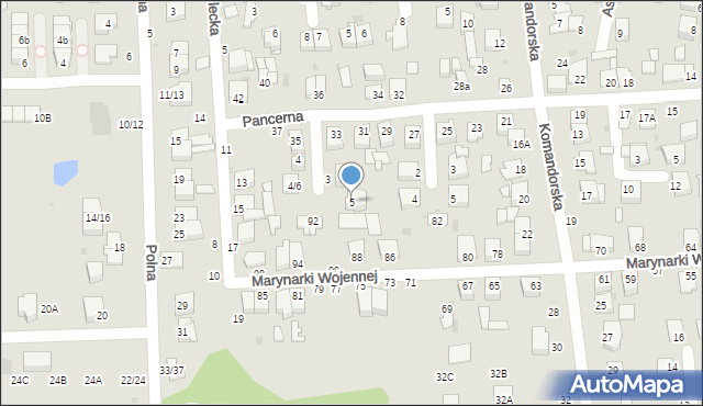 Częstochowa, Pilotów, 5, mapa Częstochowy