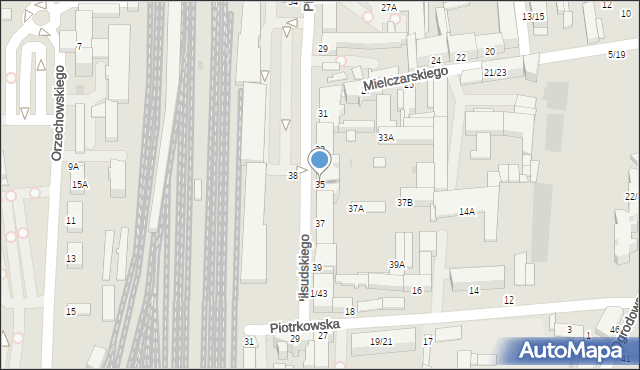 Częstochowa, Piłsudskiego Józefa, marsz., 35, mapa Częstochowy