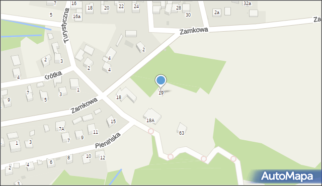 Czorsztyn, Pienińska, 19, mapa Czorsztyn