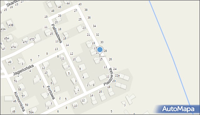 Dąbrówka, Piastowska, 15a, mapa Dąbrówka