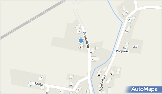 Dankowice, Piastowska, 17, mapa Dankowice