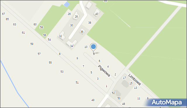 Daszewice, Pigwowa, 8, mapa Daszewice