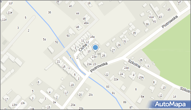 Daszewice, Piotrowska, 23e, mapa Daszewice