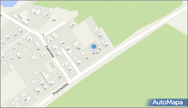 Daszewice, Piotrowska, 57, mapa Daszewice