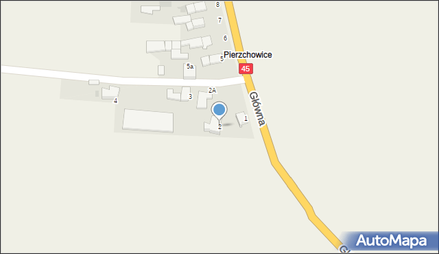 Długomiłowice, Pierzchowicka, 2, mapa Długomiłowice