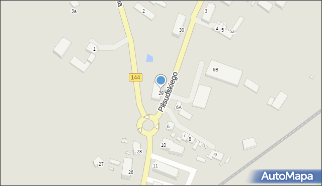 Dobra, Piłsudskiego Józefa, marsz., 29, mapa Dobra