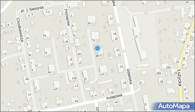Dobre Miasto, Pionierów, 9A, mapa Dobre Miasto