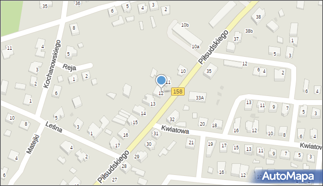 Drezdenko, Piłsudskiego Józefa, marsz., 12, mapa Drezdenko