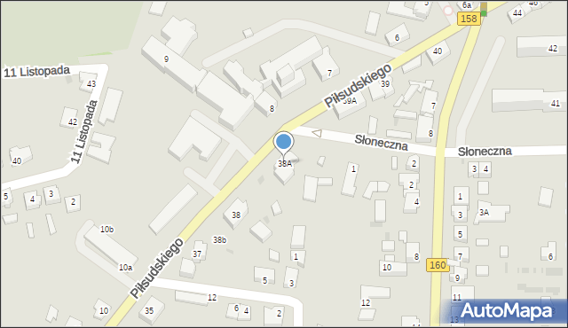Drezdenko, Piłsudskiego Józefa, marsz., 38A, mapa Drezdenko