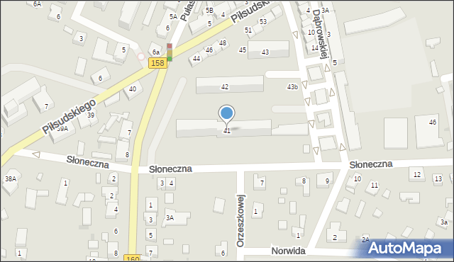 Drezdenko, Piłsudskiego Józefa, marsz., 41, mapa Drezdenko