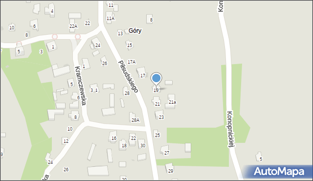 Drohiczyn, Piłsudskiego Józefa, marsz., 19, mapa Drohiczyn