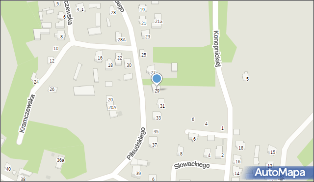 Drohiczyn, Piłsudskiego Józefa, marsz., 29, mapa Drohiczyn