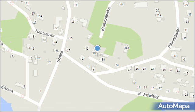 Drohiczyn, Piłsudskiego Józefa, marsz., 40A, mapa Drohiczyn
