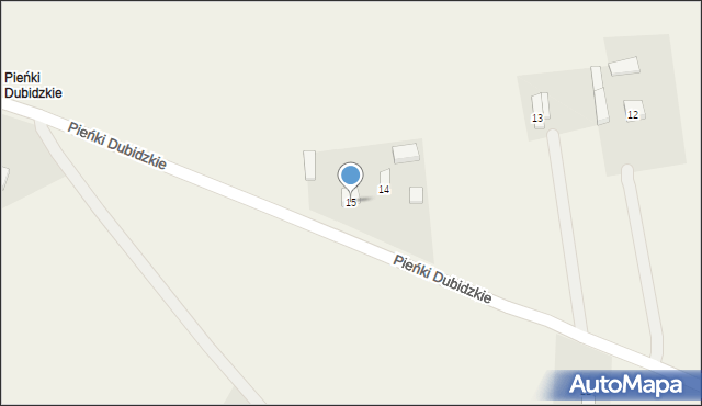 Dubidze, Pieńki Dubidzkie, 15, mapa Dubidze