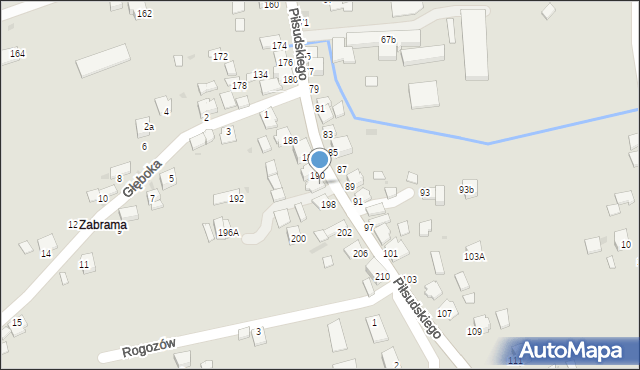 Dynów, Piłsudskiego Józefa, marsz., 194, mapa Dynów