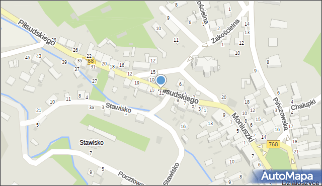 Działoszyce, Piłsudskiego Józefa, marsz., 11, mapa Działoszyce