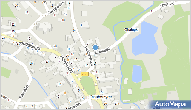 Działoszyce, Pińczowska, 2, mapa Działoszyce