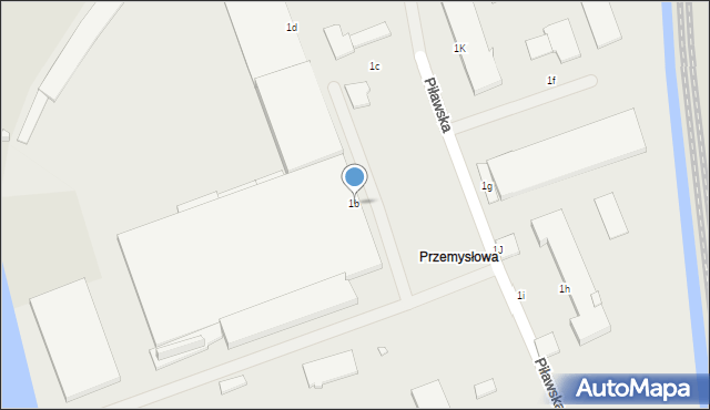 Elbląg, Piławska, 1b, mapa Elbląga