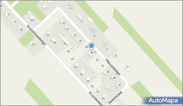 Garbatka-Letnisko, Piłsudskiego Józefa, marsz., 30, mapa Garbatka-Letnisko