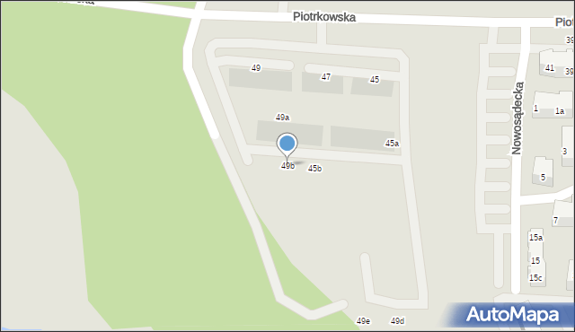 Gdańsk, Piotrkowska, 49b, mapa Gdańska