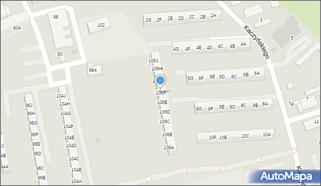 Gdańsk, Piastowska, 106F, mapa Gdańska