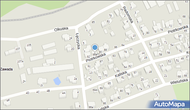 Gdynia, Piotrkowska, 90a, mapa Gdyni