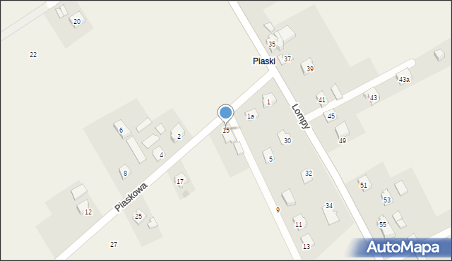 Gilowice, Piaskowa, 15, mapa Gilowice