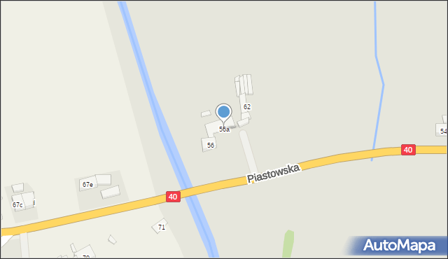 Głogówek, Piastowska, 56a, mapa Głogówek