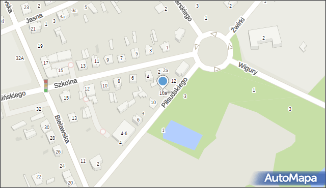 Głowno, Piłsudskiego Józefa, marsz., 10a, mapa Głowno