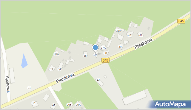 Gołąb, Piaskowa, 37, mapa Gołąb