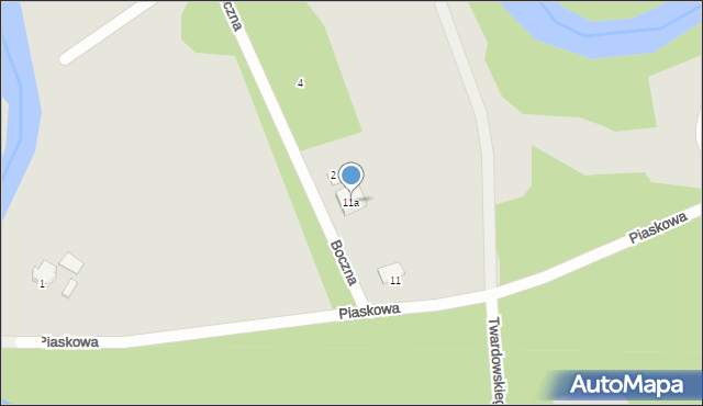 Golub-Dobrzyń, Piaskowa, 11a, mapa Golub-Dobrzyń