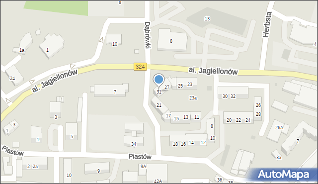 Góra, Piastów, 31, mapa Góra