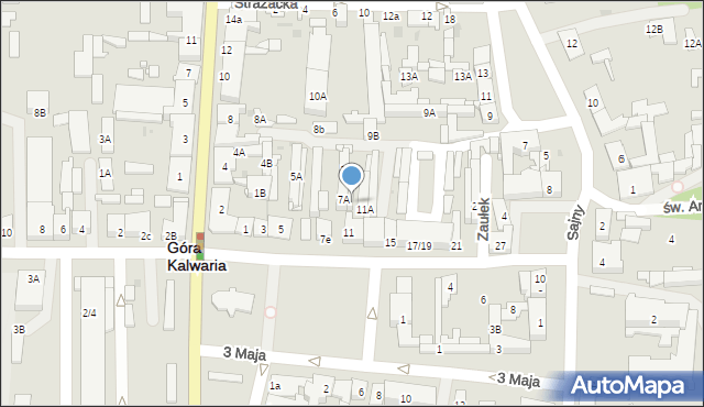 Góra Kalwaria, Piłsudskiego Józefa, marsz., 9b, mapa Góra Kalwaria