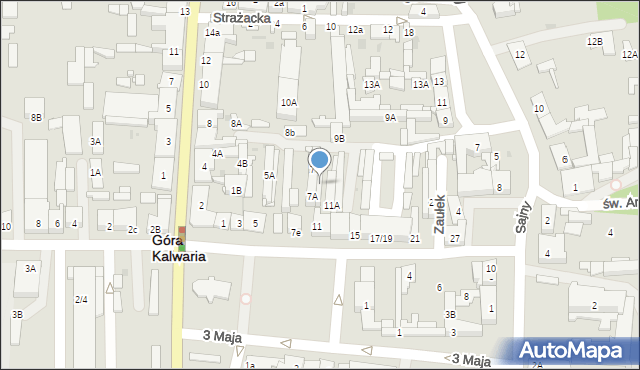 Góra Kalwaria, Piłsudskiego Józefa, marsz., 9c, mapa Góra Kalwaria