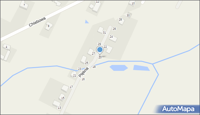 Gortatowo, Piękna, 20, mapa Gortatowo