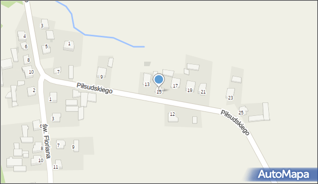 Górzno, Piłsudskiego Józefa, marsz., 15, mapa Górzno