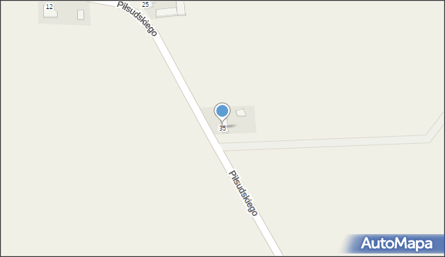 Górzno, Piłsudskiego Józefa, marsz., 35, mapa Górzno
