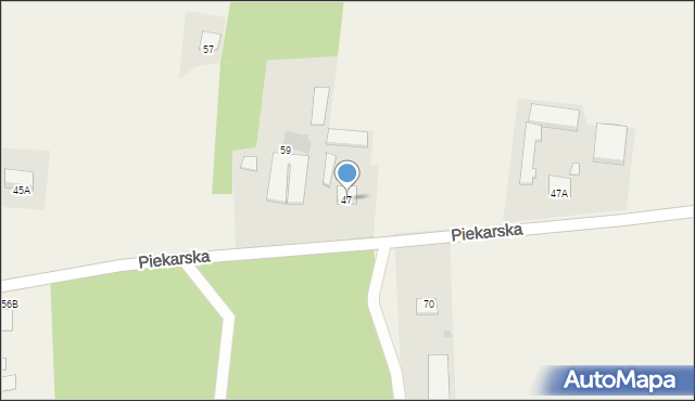 Goszczyn, Piekarska, 47, mapa Goszczyn