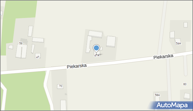 Goszczyn, Piekarska, 47A, mapa Goszczyn