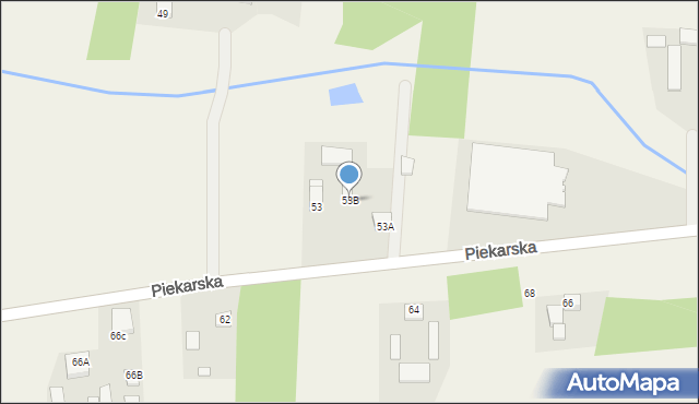 Goszczyn, Piekarska, 53B, mapa Goszczyn