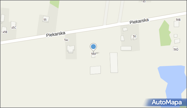 Goszczyn, Piekarska, 56A, mapa Goszczyn